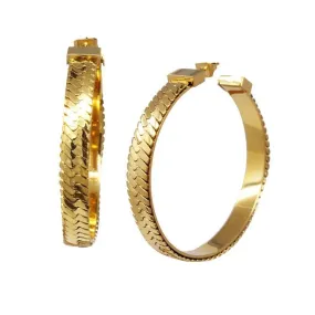 Leah Snake Chain Hoops