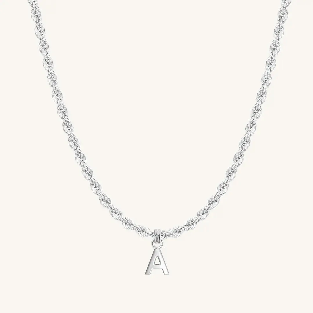 Letter Necklace Rope Chain