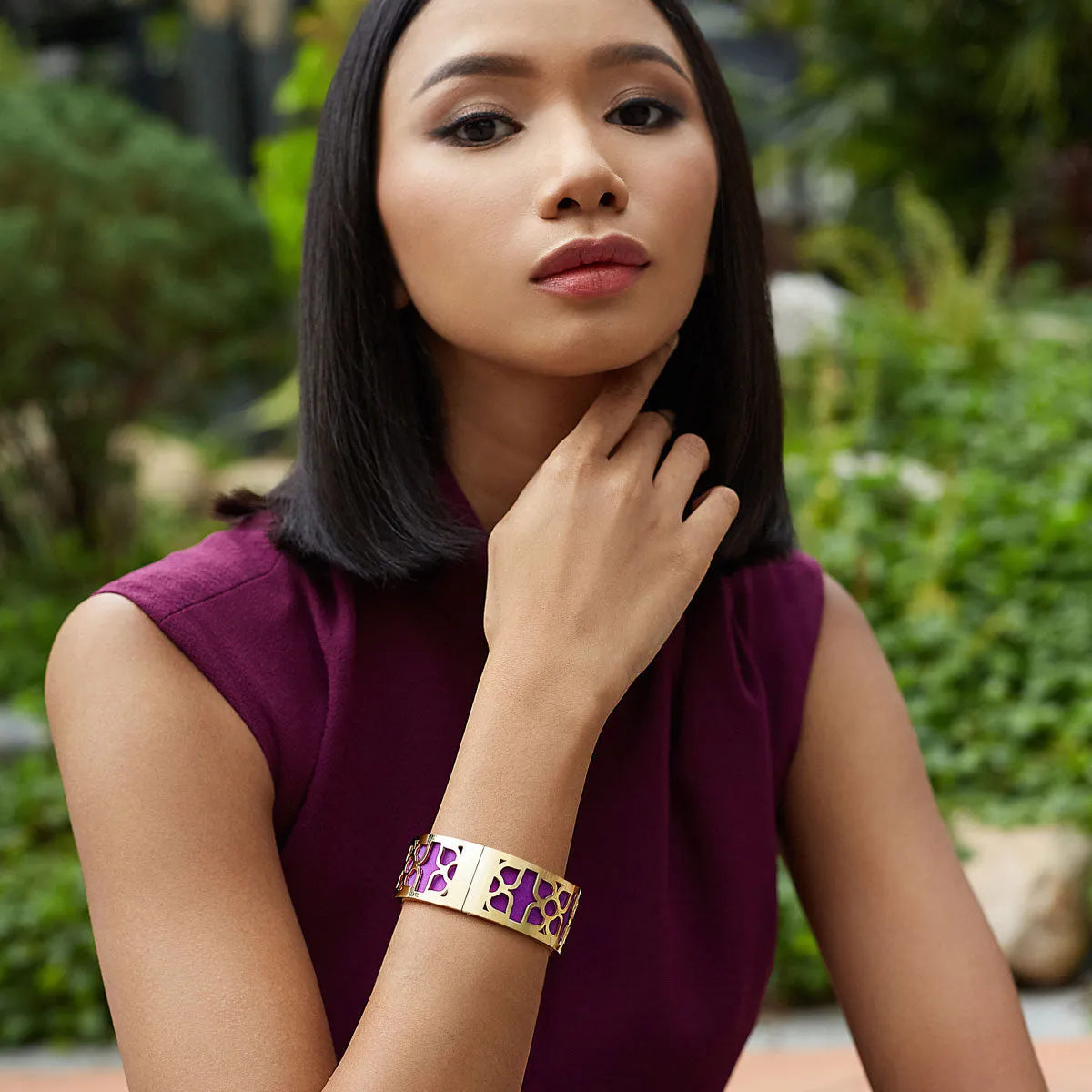 Lotus Bangle - Kopi-O Brown
