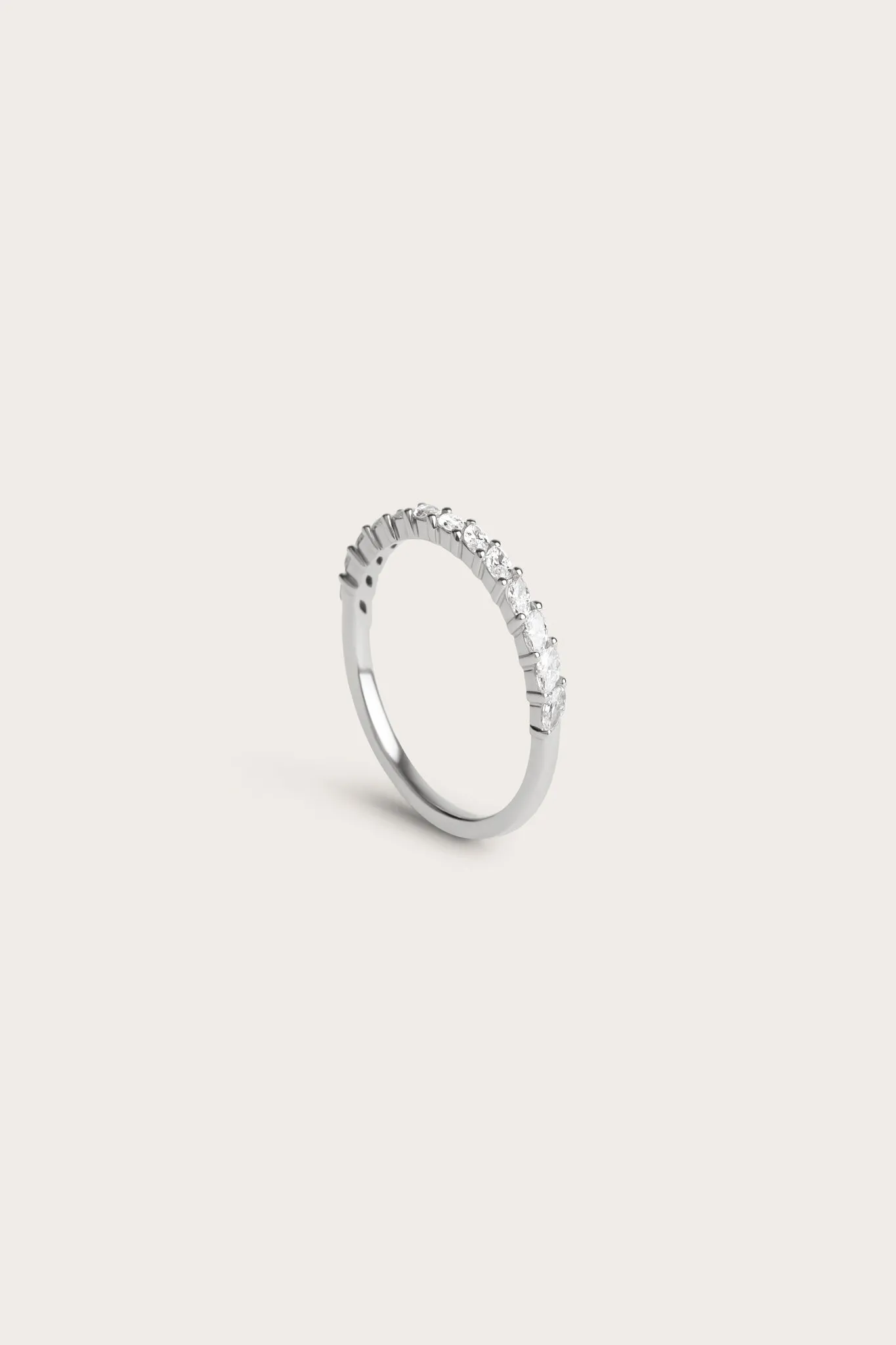 Marquise Half Eternity Ring