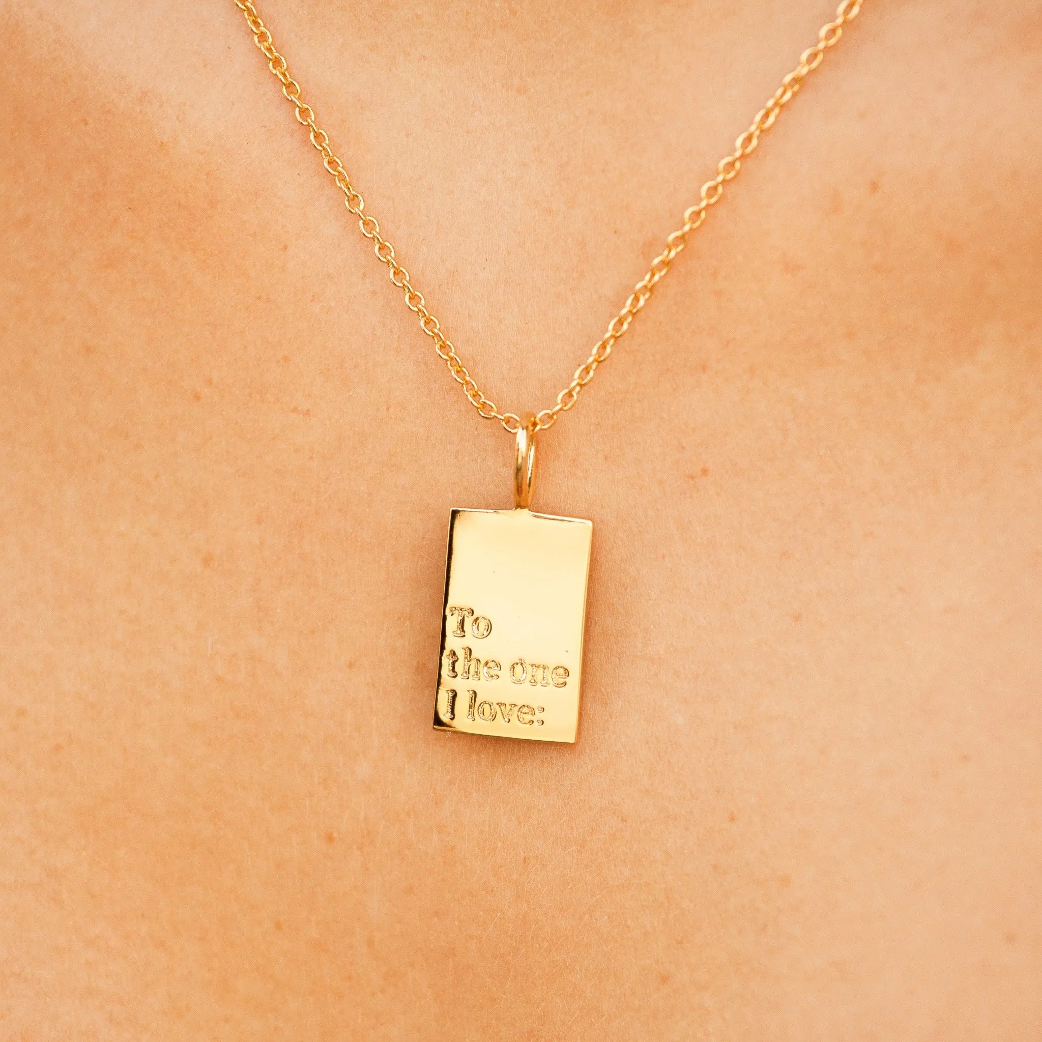 Memento Necklace 'To The One I Love'