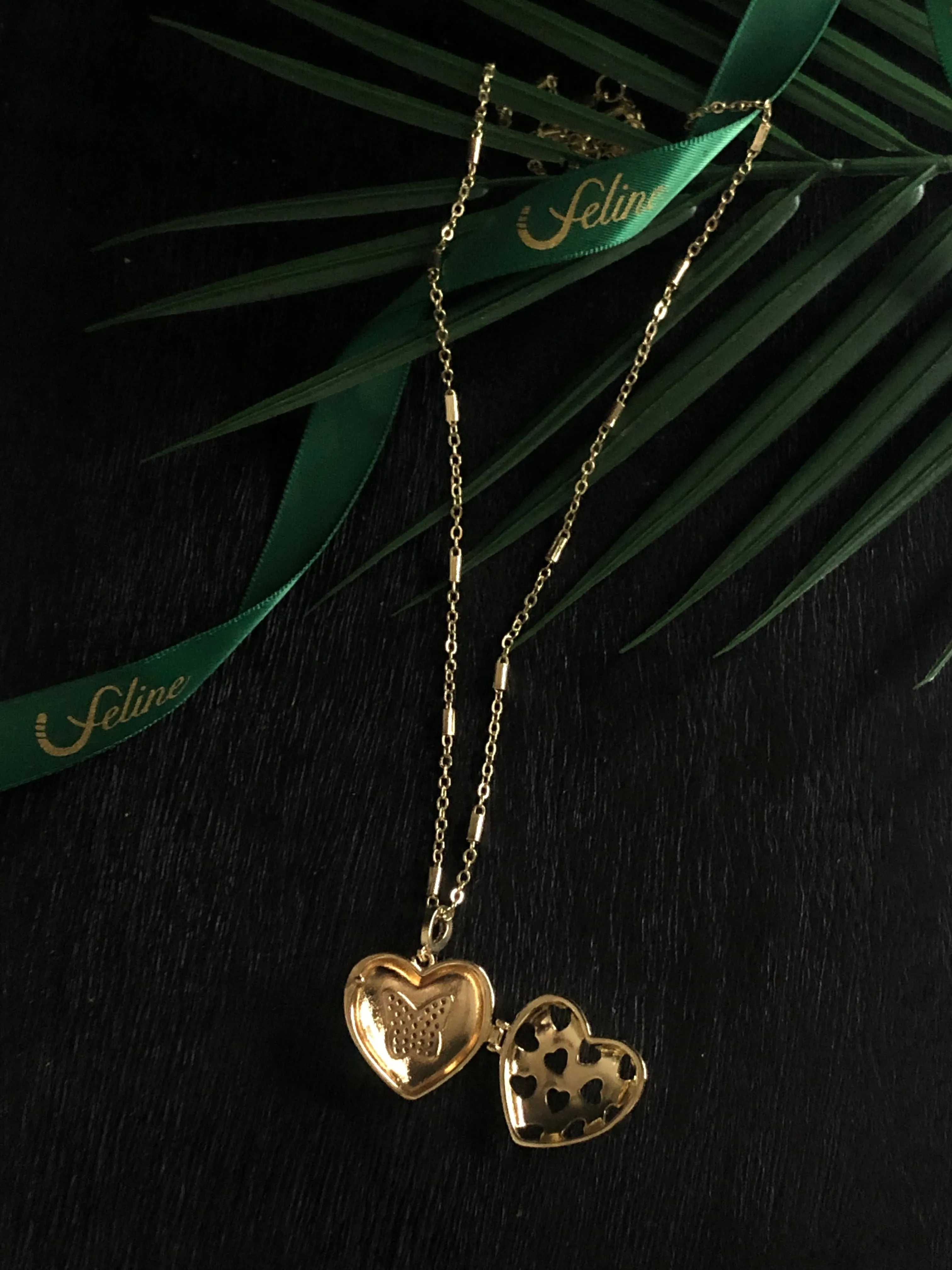 Monarch Locket Necklace