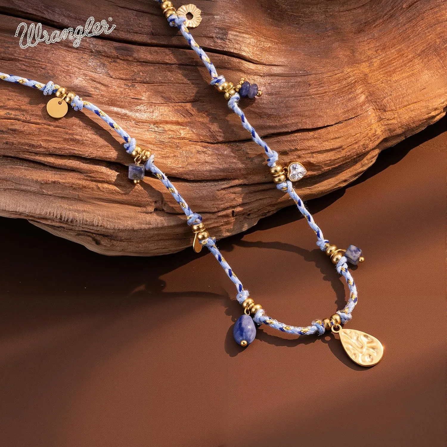 Montana West Wrangler Western Rope Chain Necklace for Women 14K Retro Chain Necklace Fashion Stetament Jewelry