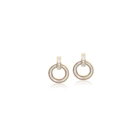 Mother of Pearl Gold Earrings