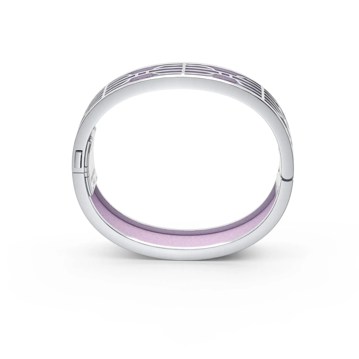 Nanyang Dream Bangle - Frangipani Pink - Sterling Silver