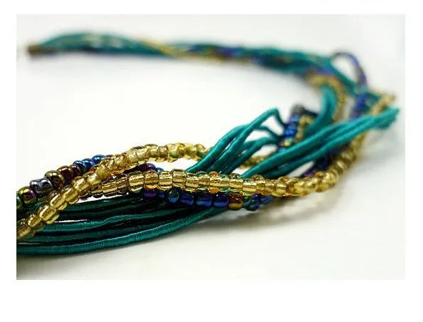 New Bohemian Necklace Jewelry Fashion Popular Retro Bohemia Style Multilayer Beads Chain Crystal Gem Grain Pendant Necklace