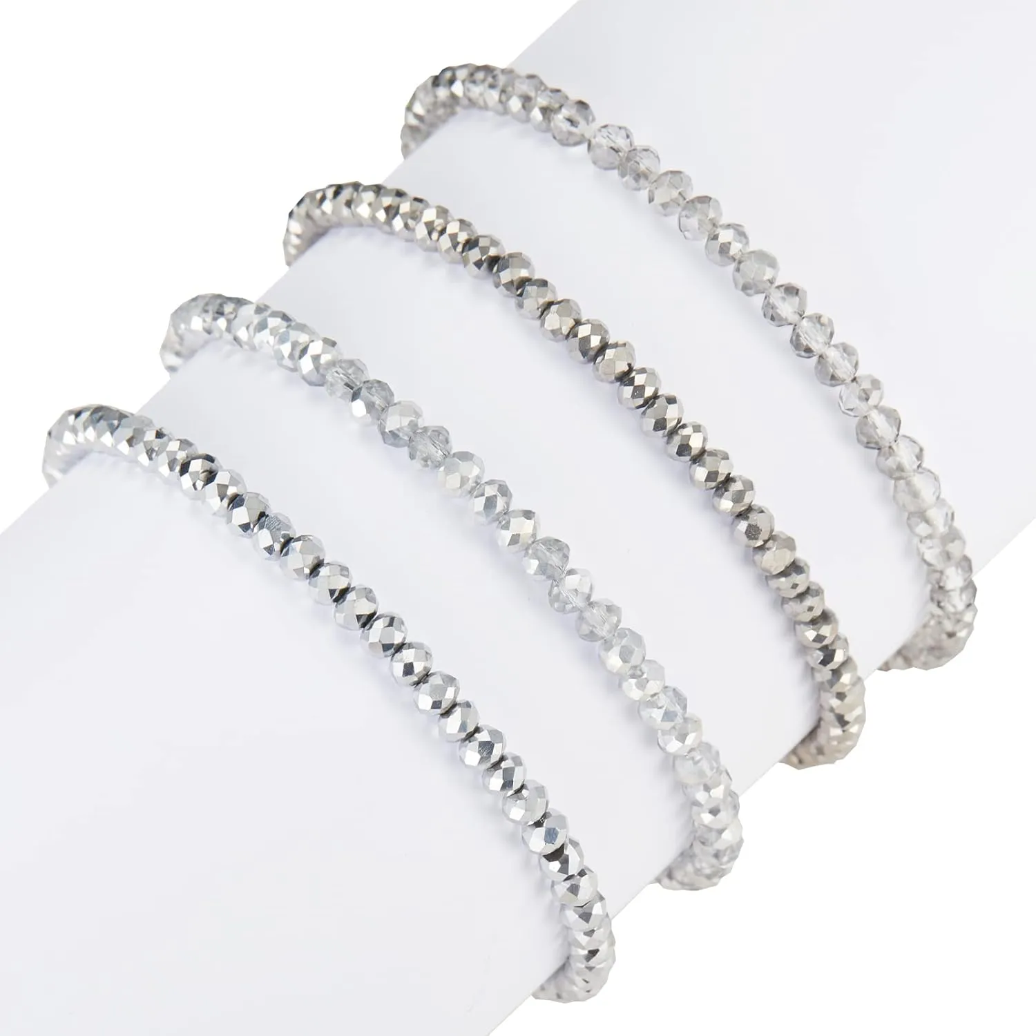 Noessla Beaded Boho Stretch Bracelet Colorful Stackable Crystal Beads Bracelets Trendy Costume Jewelry Mothers Day Gifts for Women