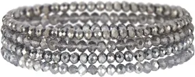 Noessla Beaded Boho Stretch Bracelet Colorful Stackable Crystal Beads Bracelets Trendy Costume Jewelry Mothers Day Gifts for Women