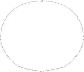 PATIKIL Silver-tone Beaded Chain Necklace, Titanium Steel Bead Ball Chain Necklace Y2K Punk Necklace for Women Men Gift