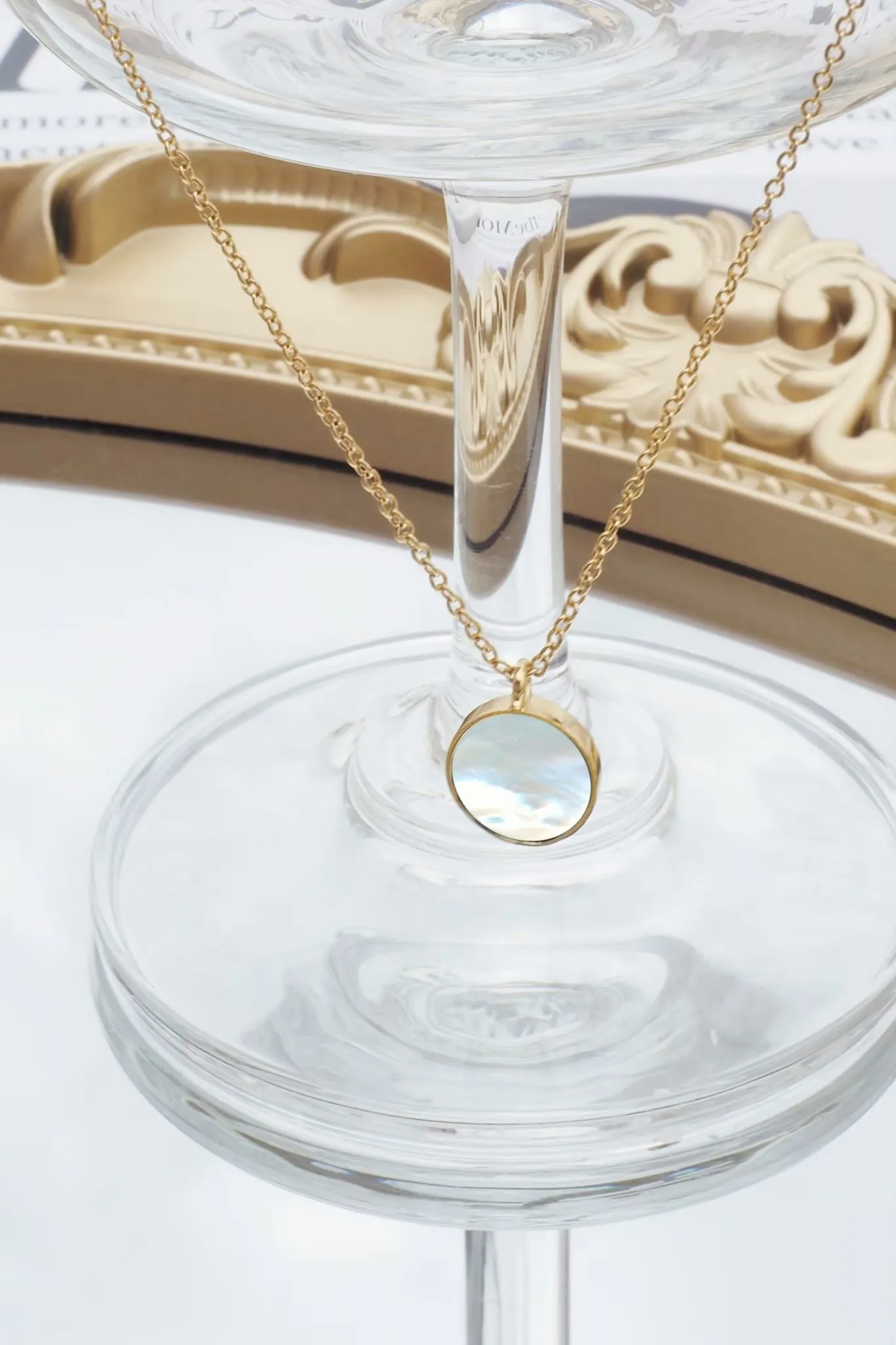 Pearl Disc Necklace