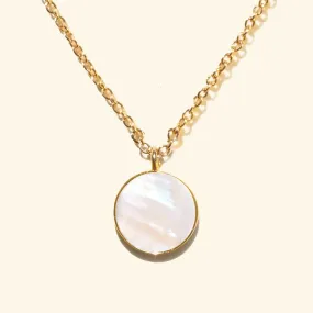 Pearl Disc Necklace