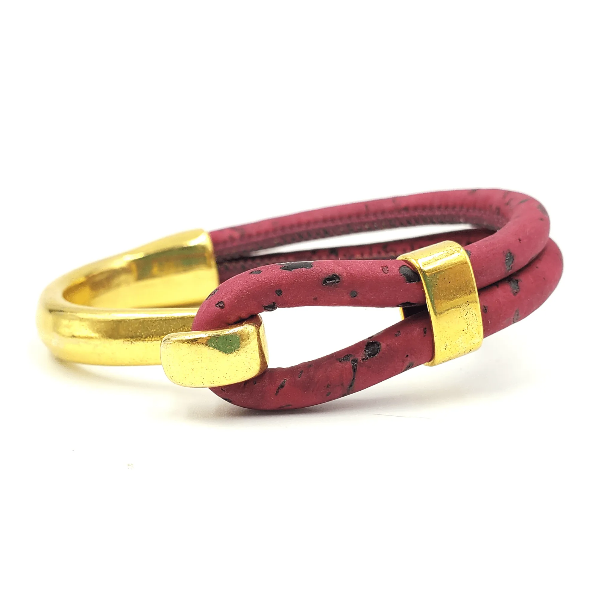 Pick Your Color- Gold Cork Hook Bracelet