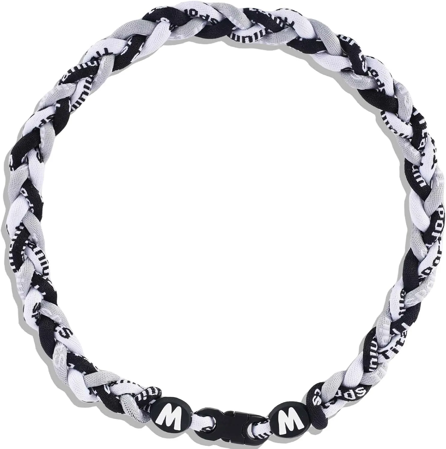 Premium 18inch Baseball Necklace w/Nylon Tri-Braided Rope Tornado Design