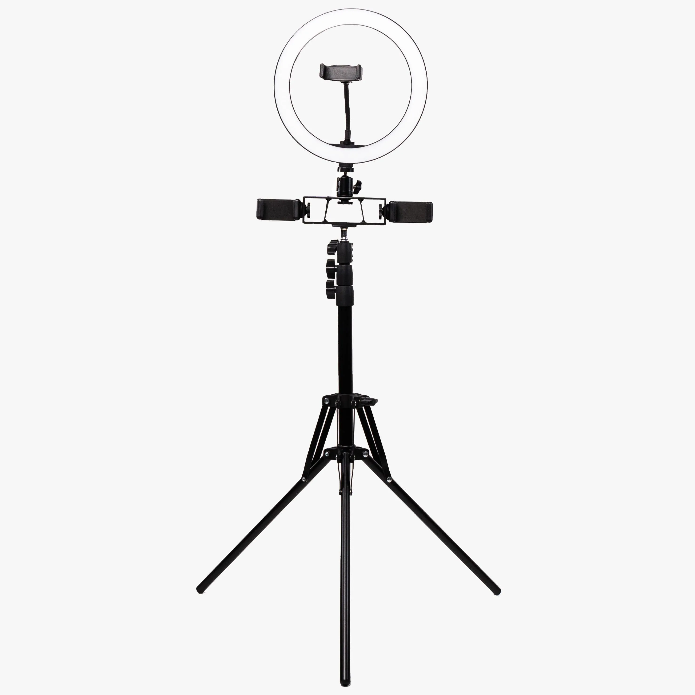 Ring Light 10" LED Livestream w/ Triple Phone Mount - Onyx