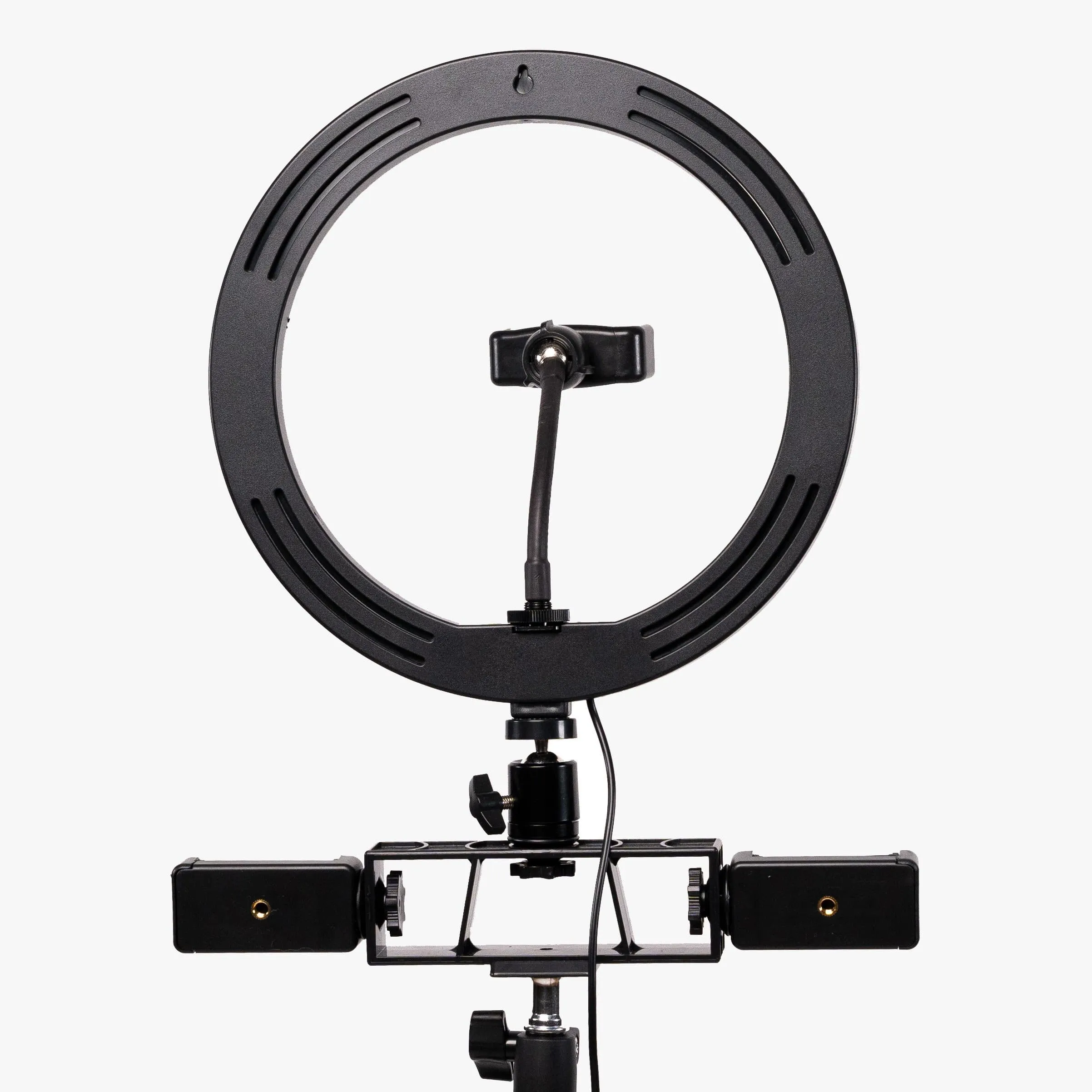 Ring Light 10" LED Livestream w/ Triple Phone Mount - Onyx
