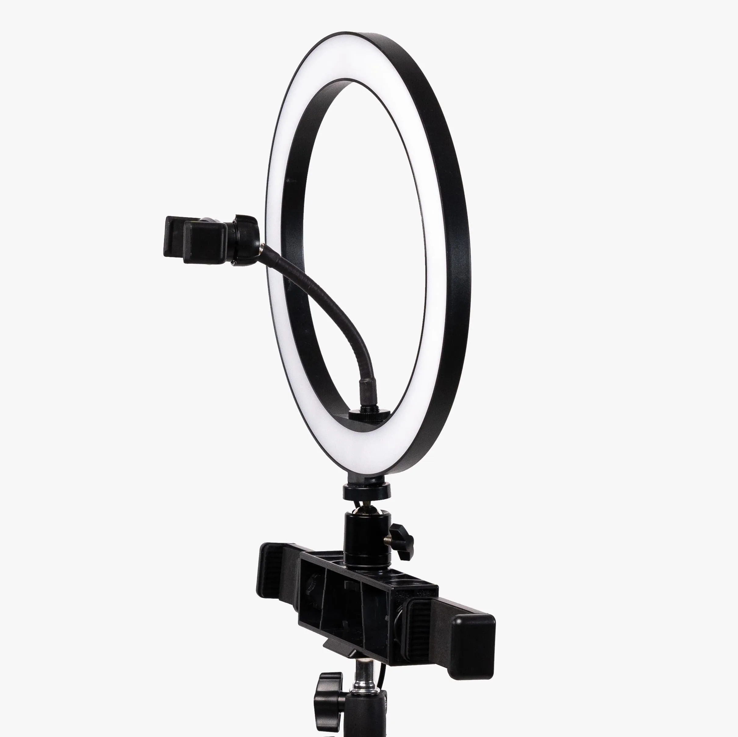 Ring Light 10" LED Livestream w/ Triple Phone Mount - Onyx