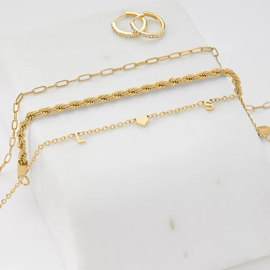 Rope   Paperclip Chain Set