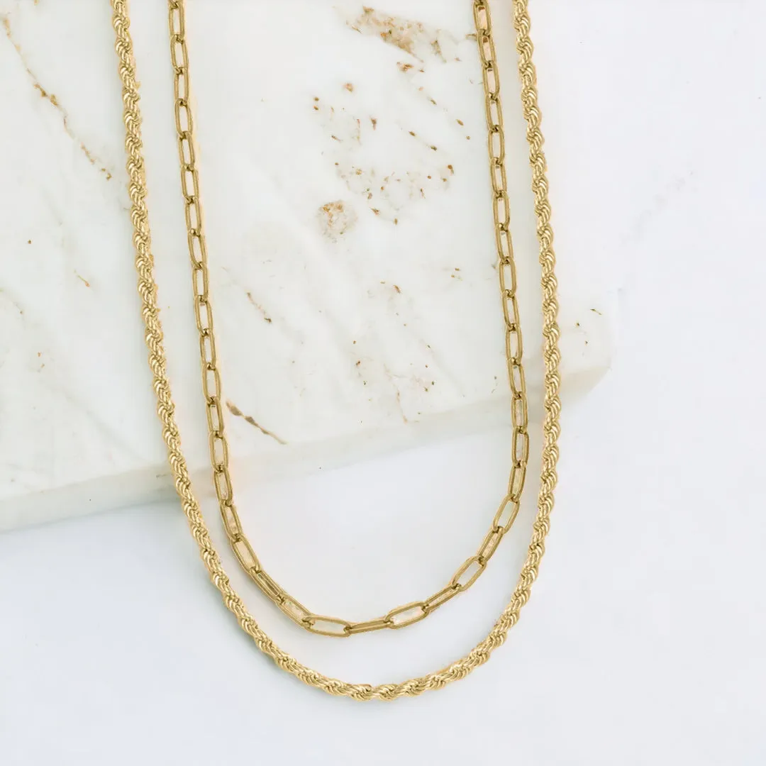 Rope   Paperclip Chain Set