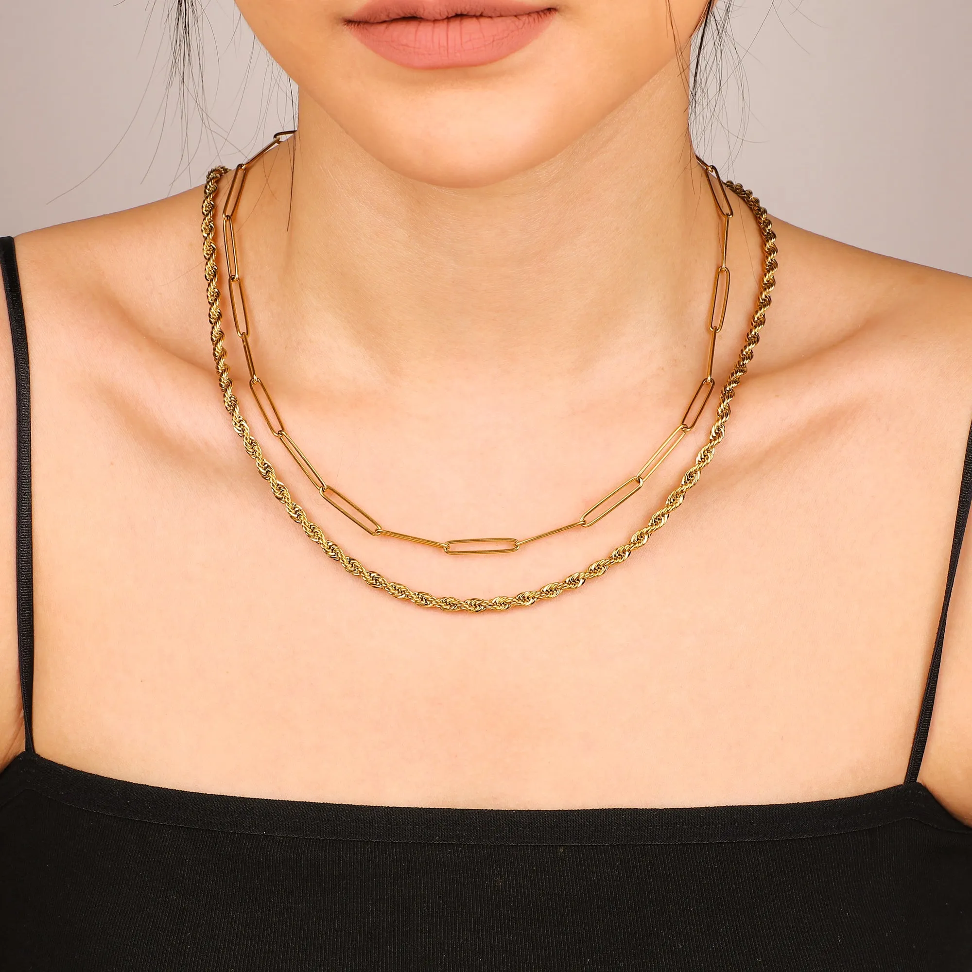 Rope   Paperclip Chain Set