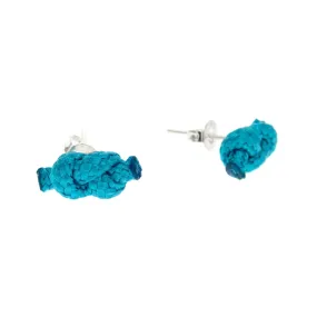 Rope Studs. Rope Knot Earrings. Sailing Knot Earrings. Rock Climbing Jewelry. Wall Climber Gift. Knotted Figure 8 Nylon Cord Stud. Infinity
