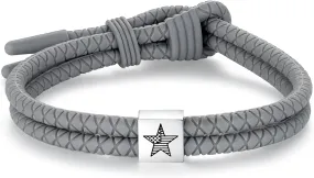 Silicone Cross Rope Bracelets for Men Women, Adjustable Waterproof Men's Rubber Sport Band Bracelet Jewelry Gifts