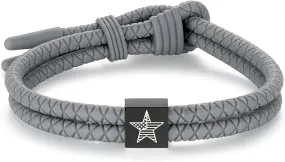 Silicone Cross Rope Bracelets for Men Women, Adjustable Waterproof Men's Rubber Sport Band Bracelet Jewelry Gifts