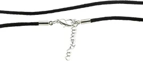 Silk Satin Cord Rope Necklace Chain with Hypoallergenic Clasp - 14" 16" 18" 20" 22" 24" 26" 28"