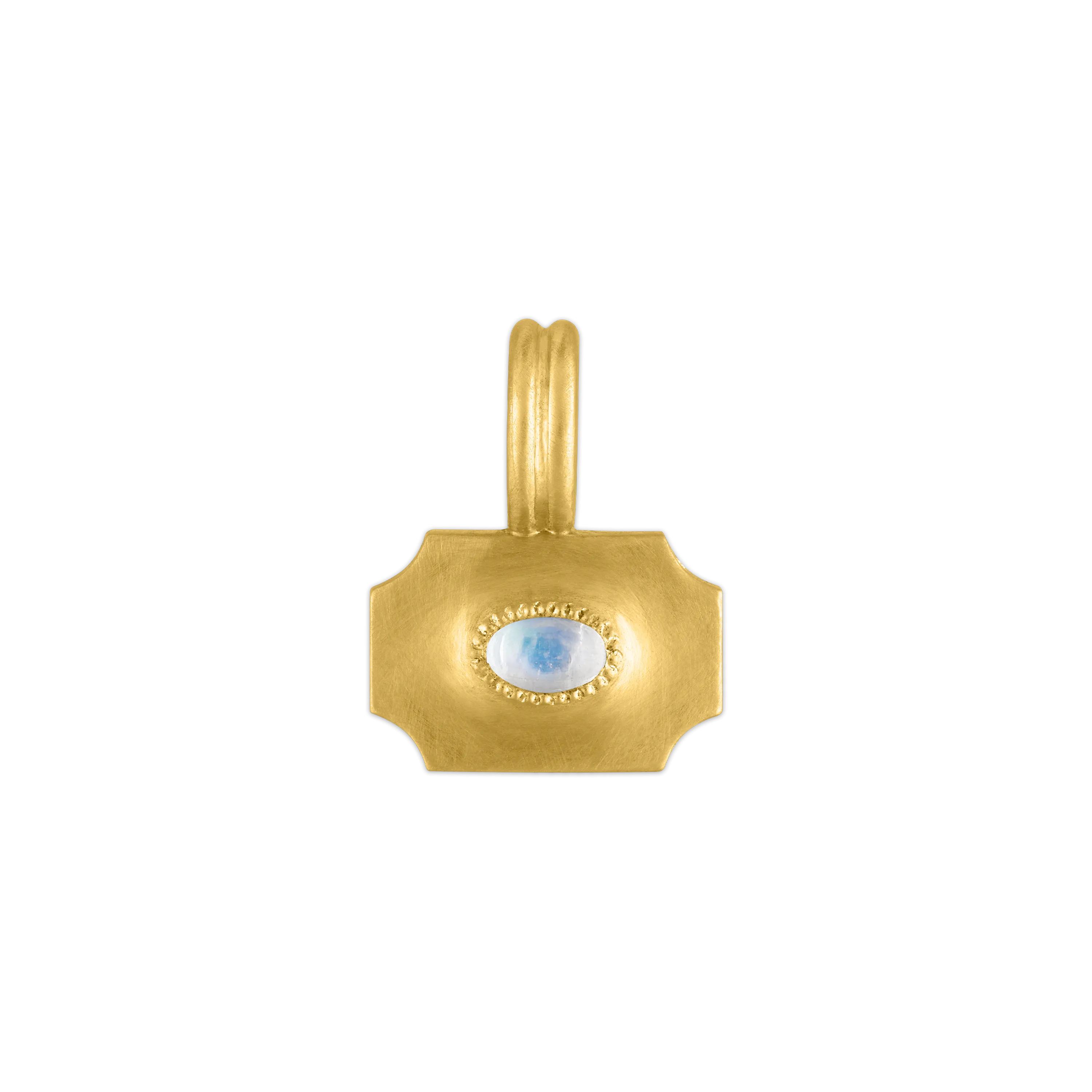 Small Rainbow Moonstone Ode Pendant