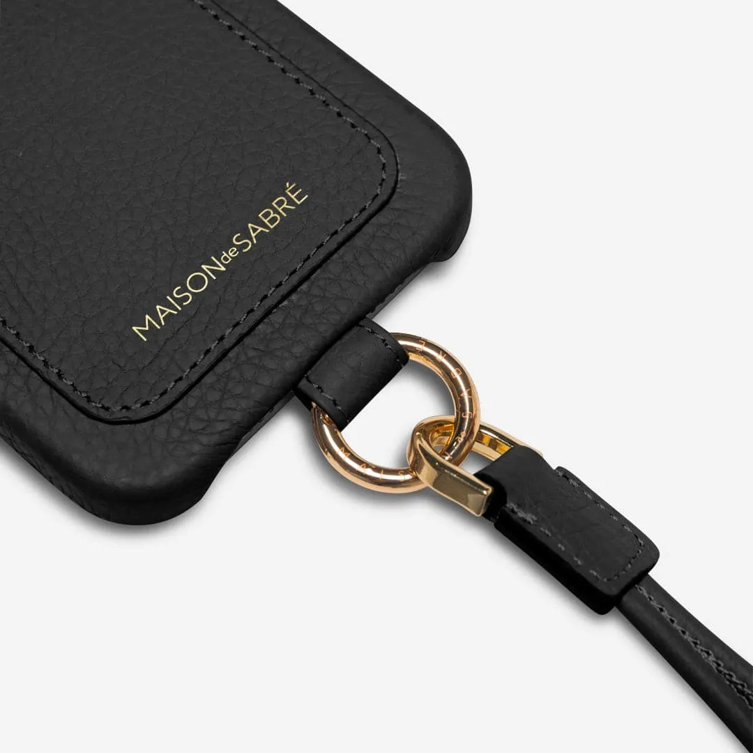 The Sling Phone Case iPhone 13 Pro - Black Caviar