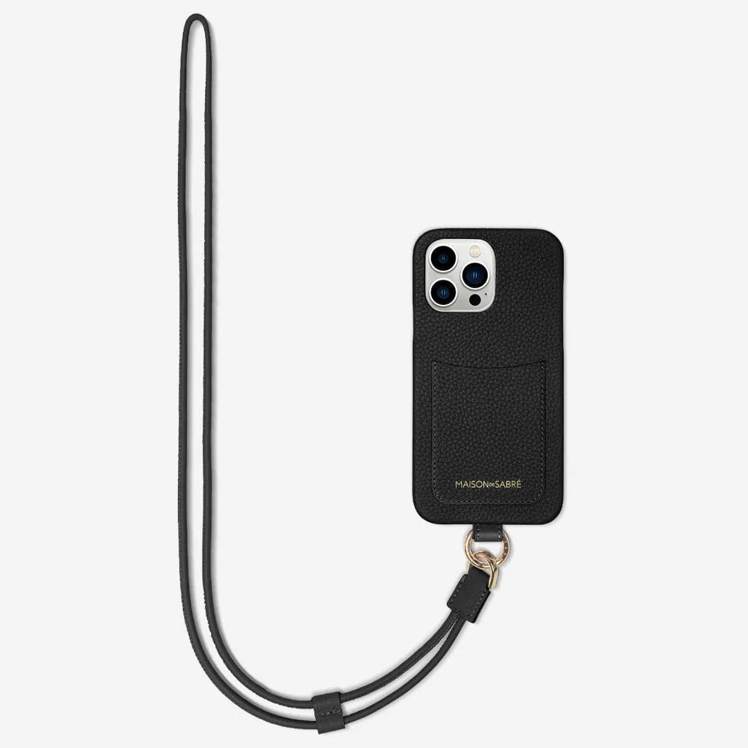 The Sling Phone Case iPhone 13 Pro - Black Caviar