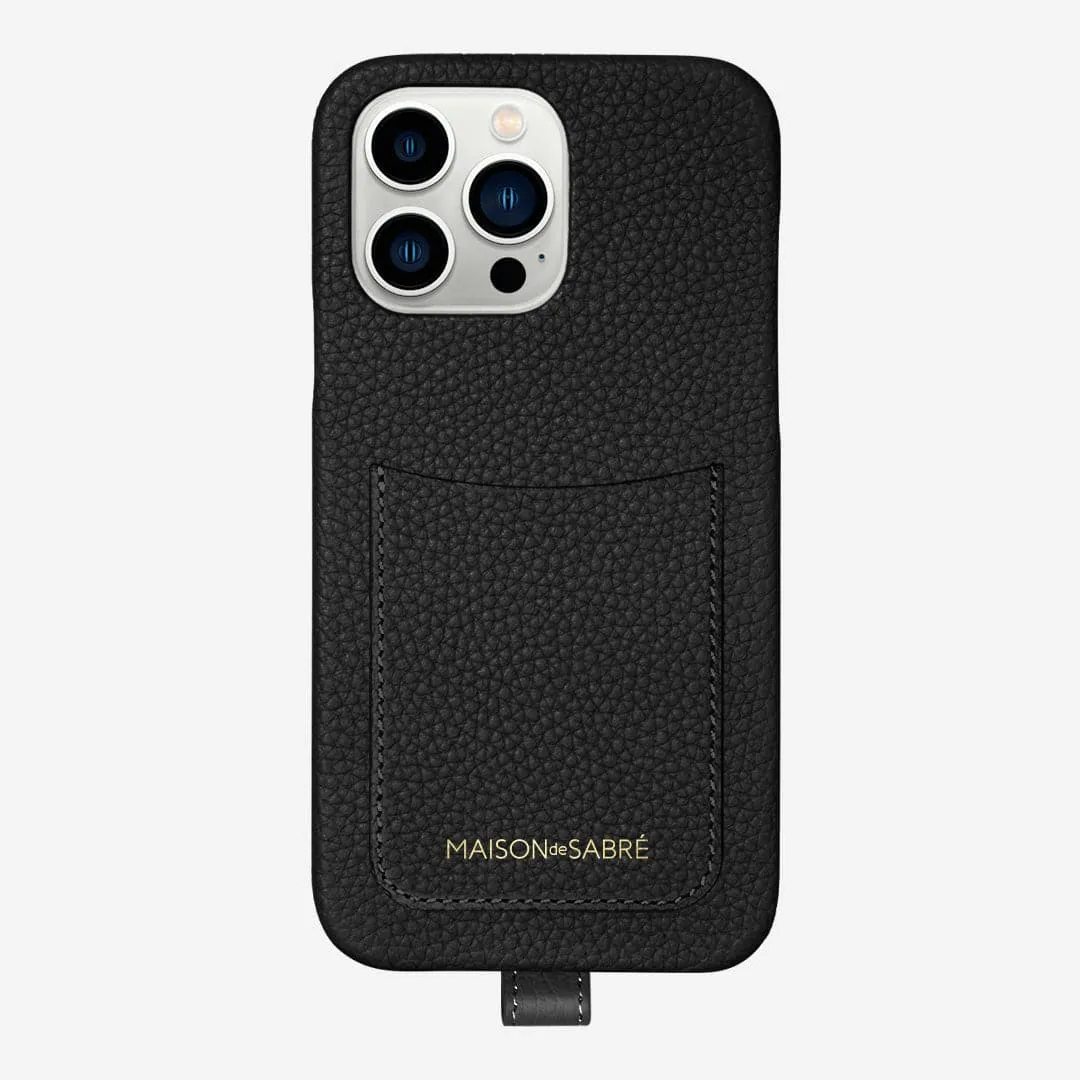 The Sling Phone Case iPhone 13 Pro - Black Caviar