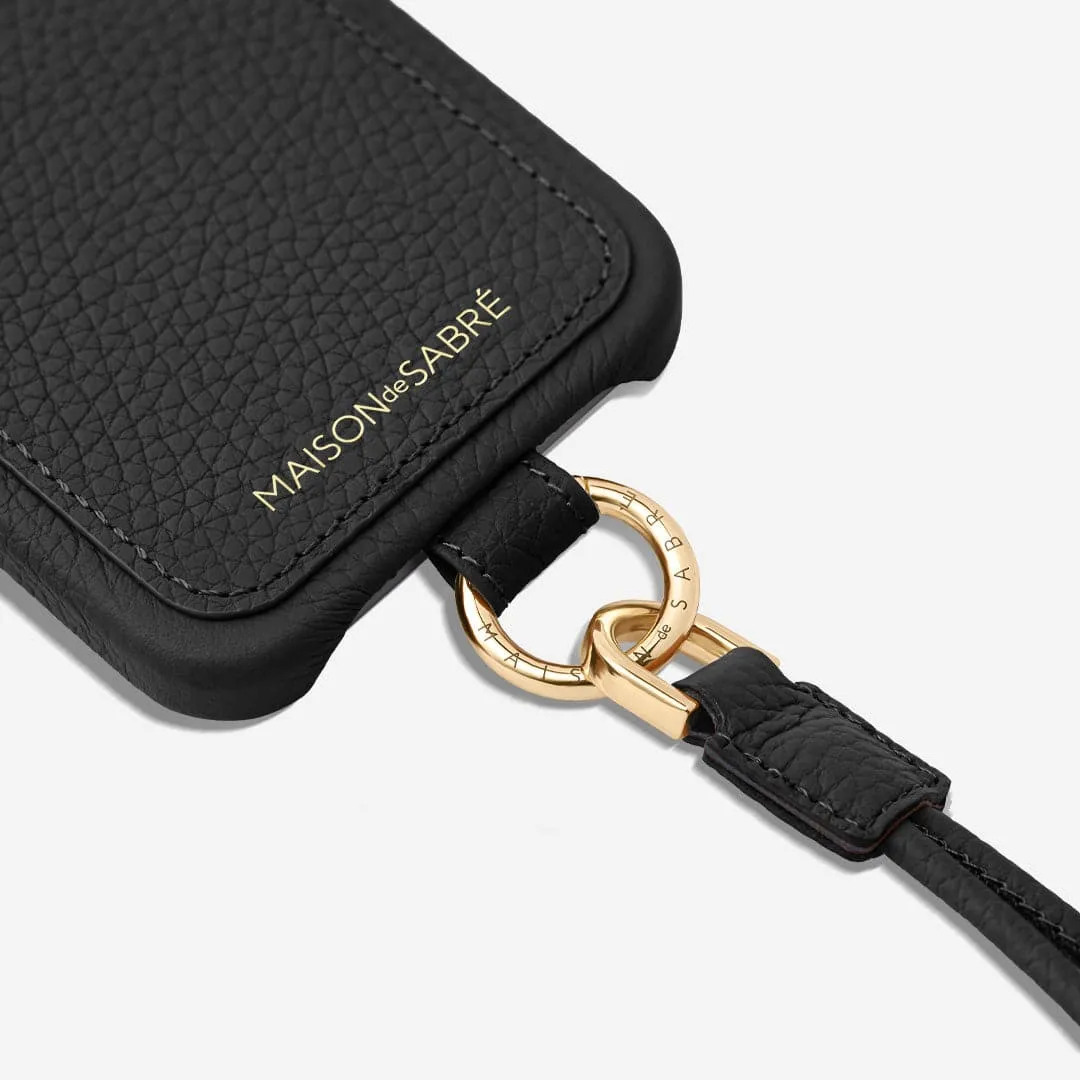 The Sling Phone Case iPhone 14 Plus - Black Caviar
