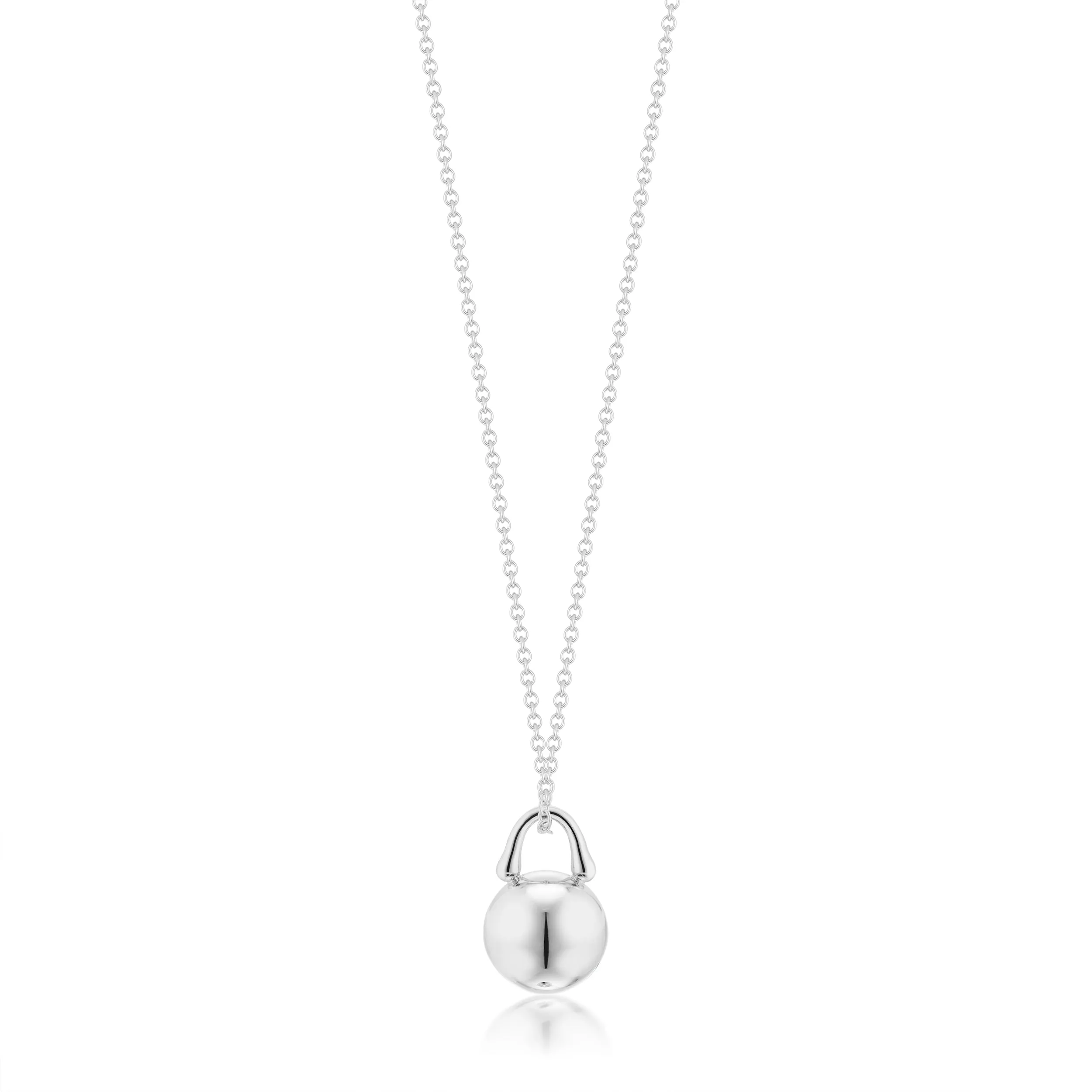 TreasureLock Bead Pendant 10mm in Sterling Silver