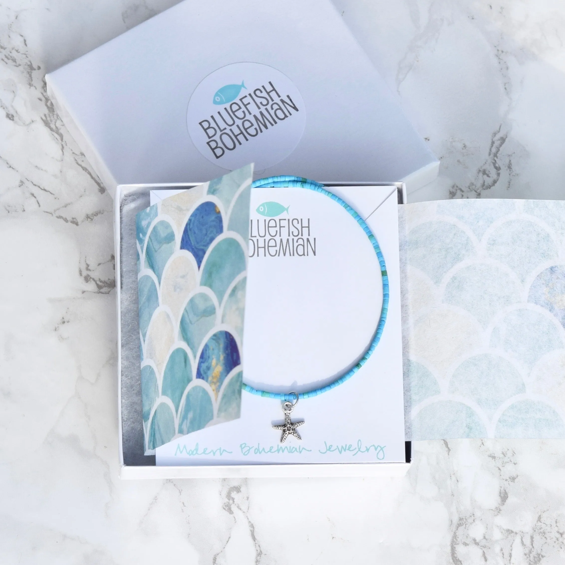 Turquoise Starfish Necklace