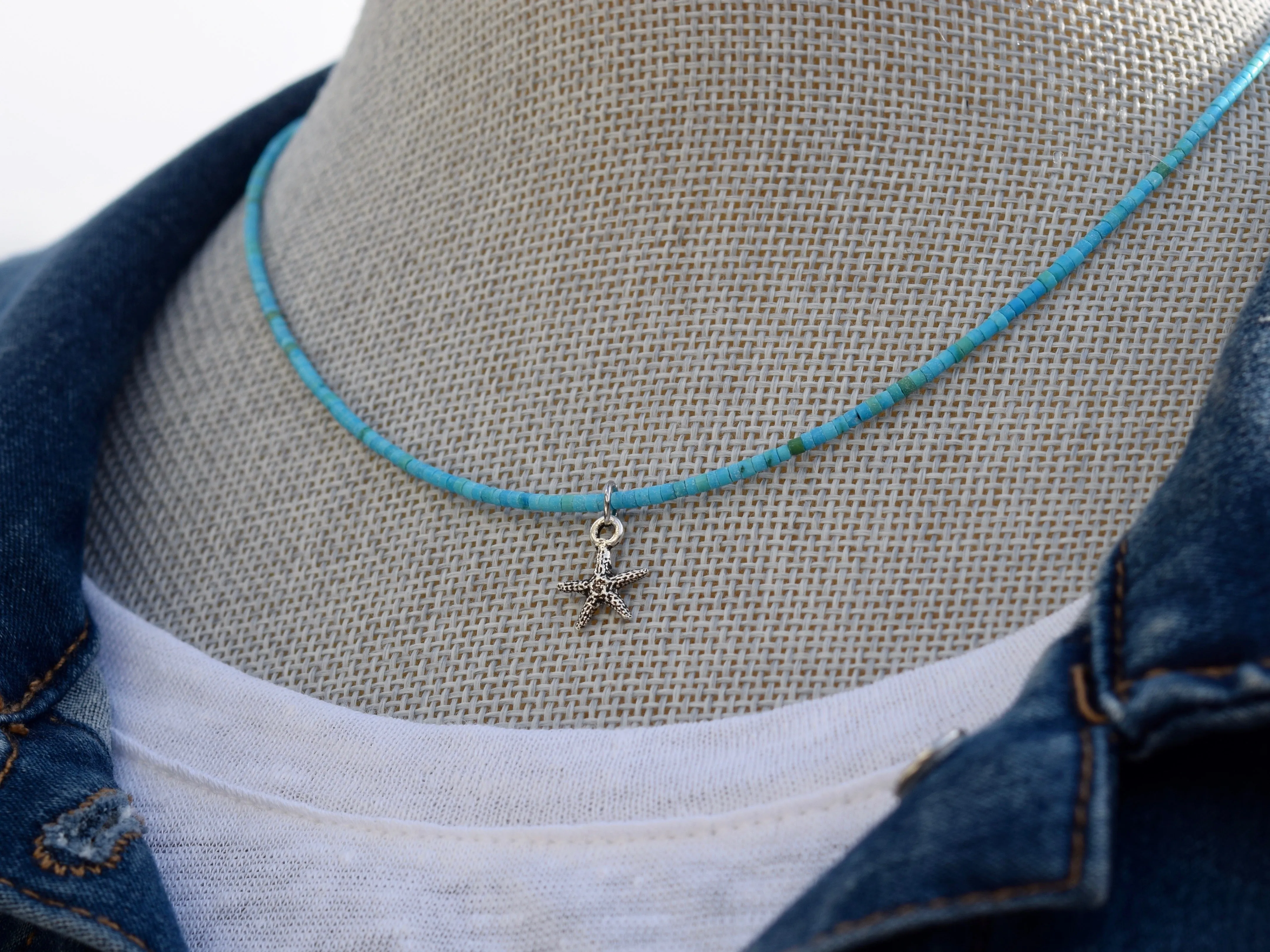 Turquoise Starfish Necklace