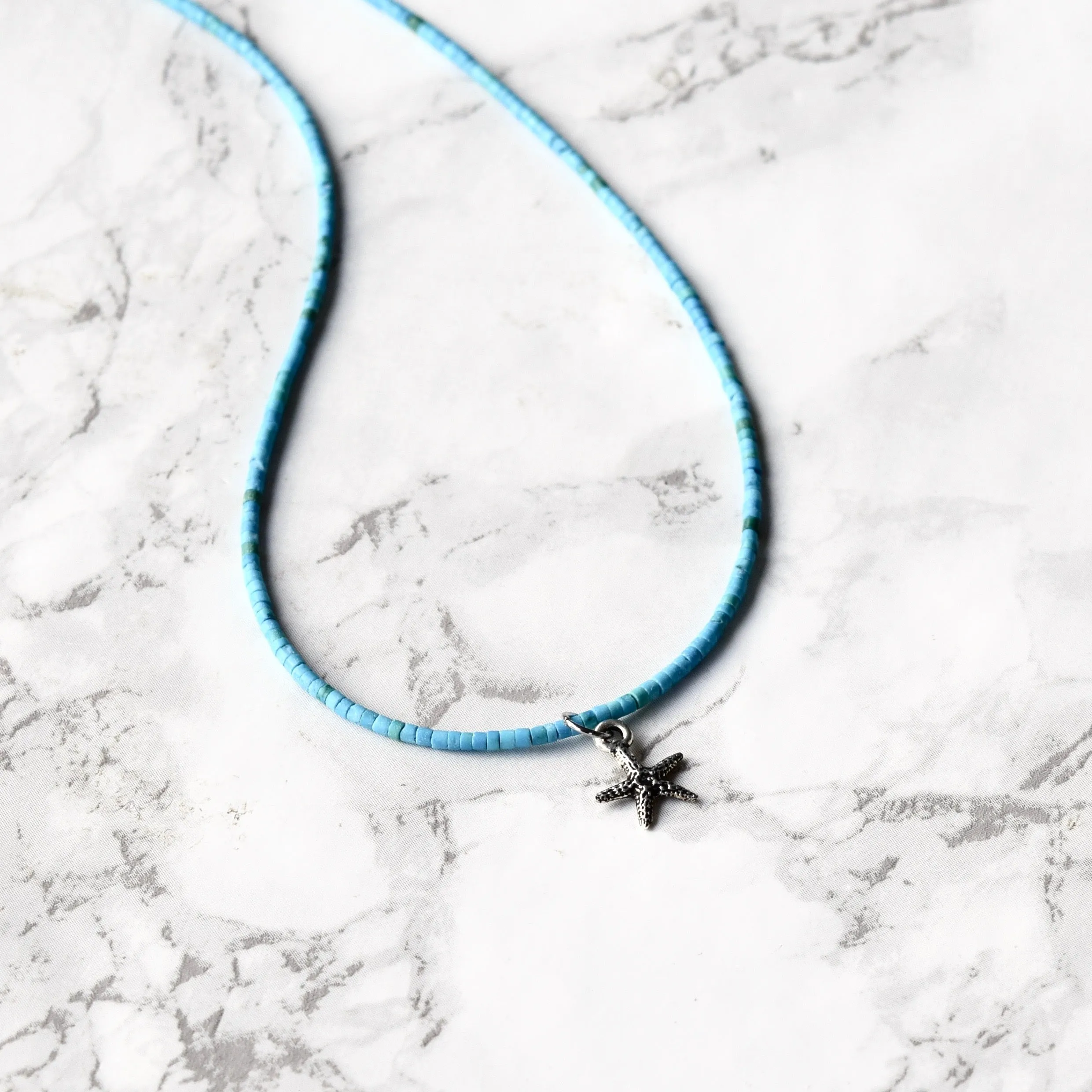 Turquoise Starfish Necklace