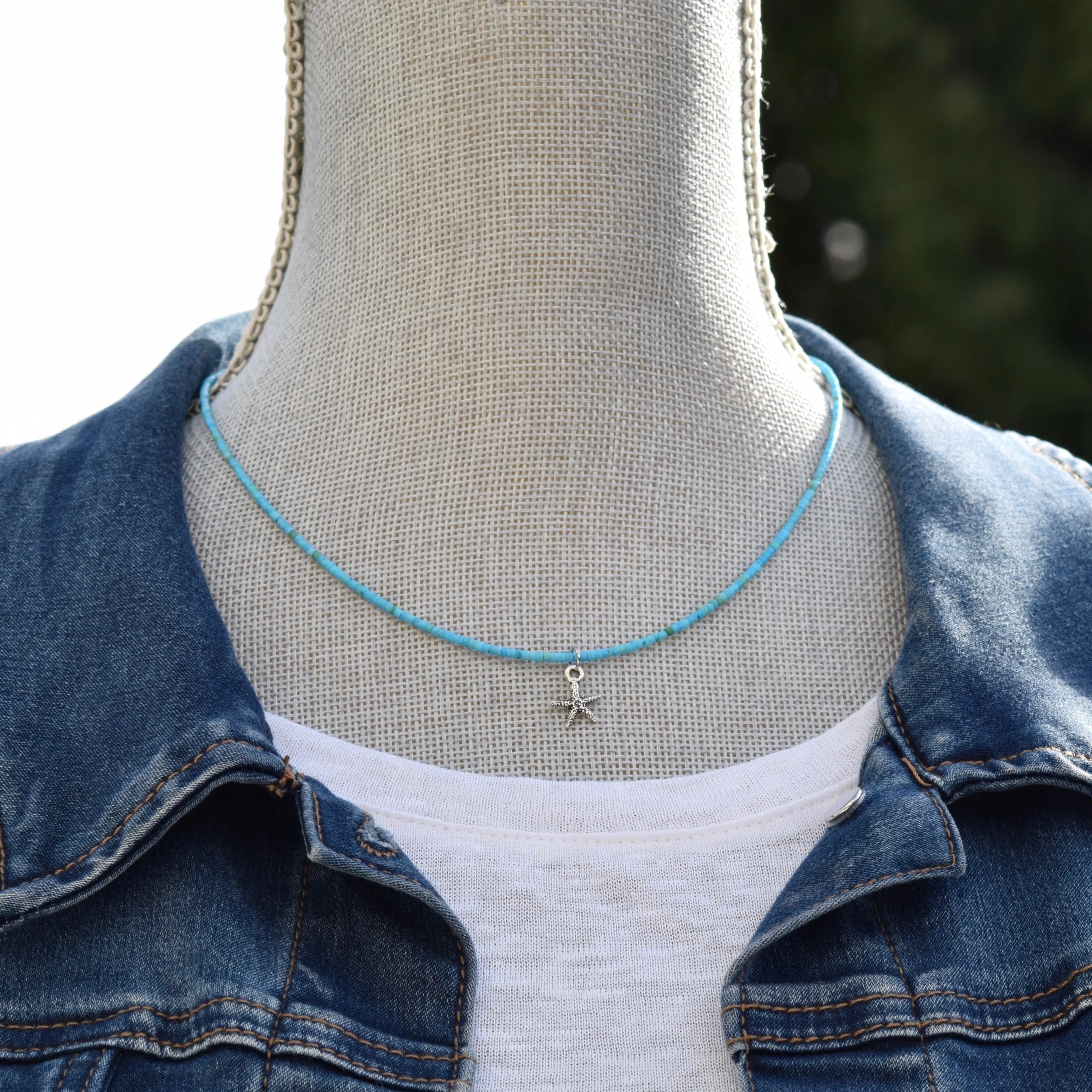 Turquoise Starfish Necklace