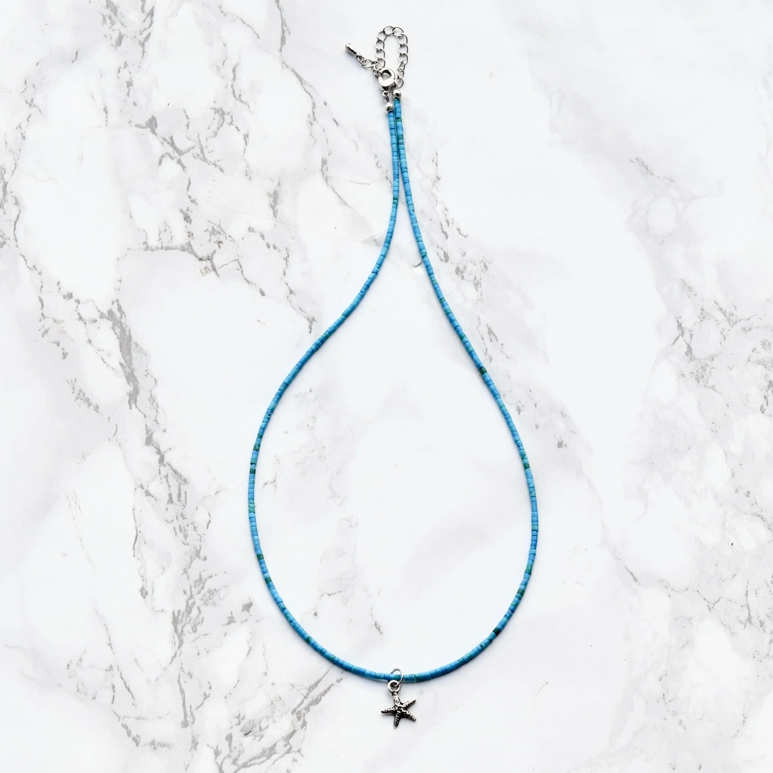 Turquoise Starfish Necklace