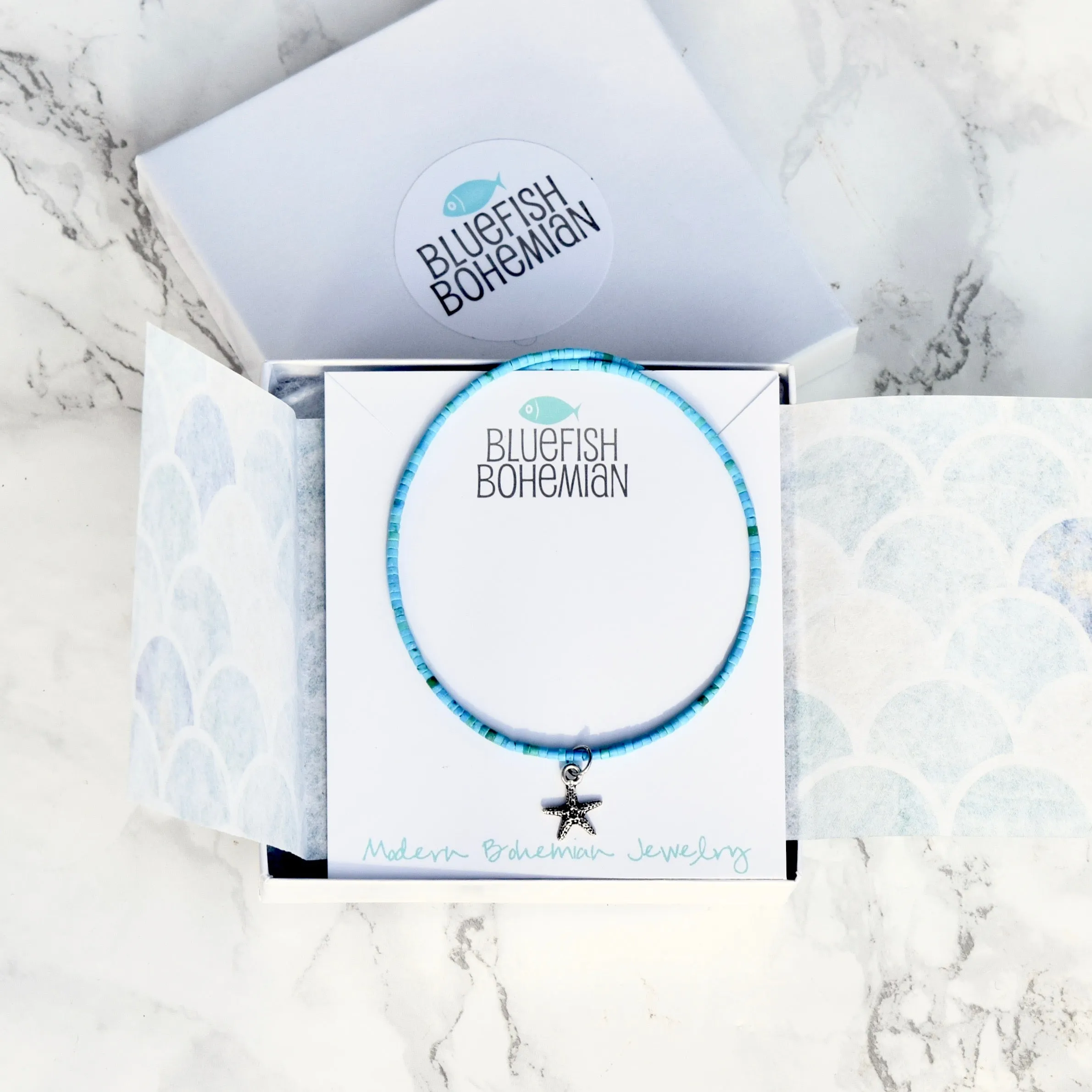 Turquoise Starfish Necklace