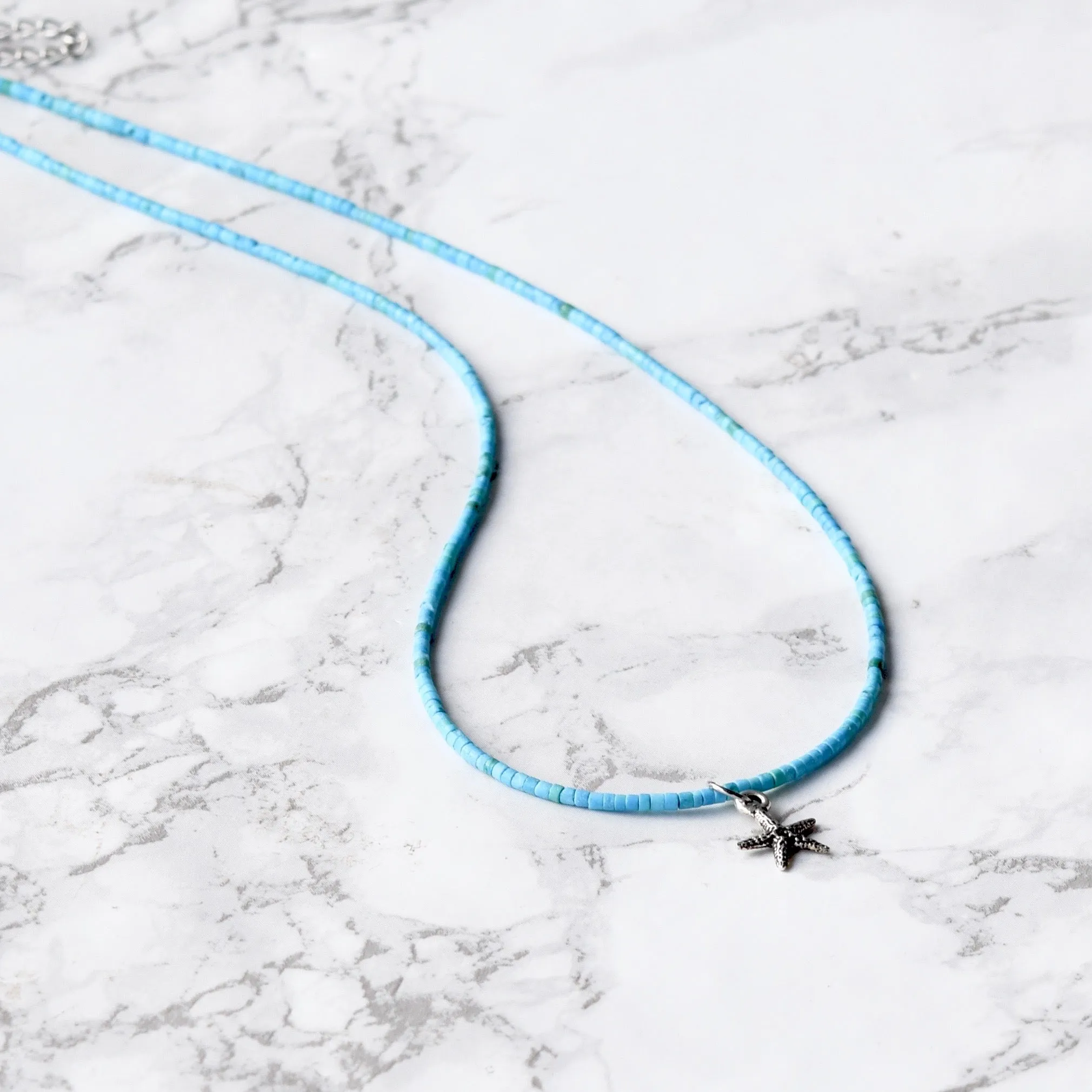 Turquoise Starfish Necklace