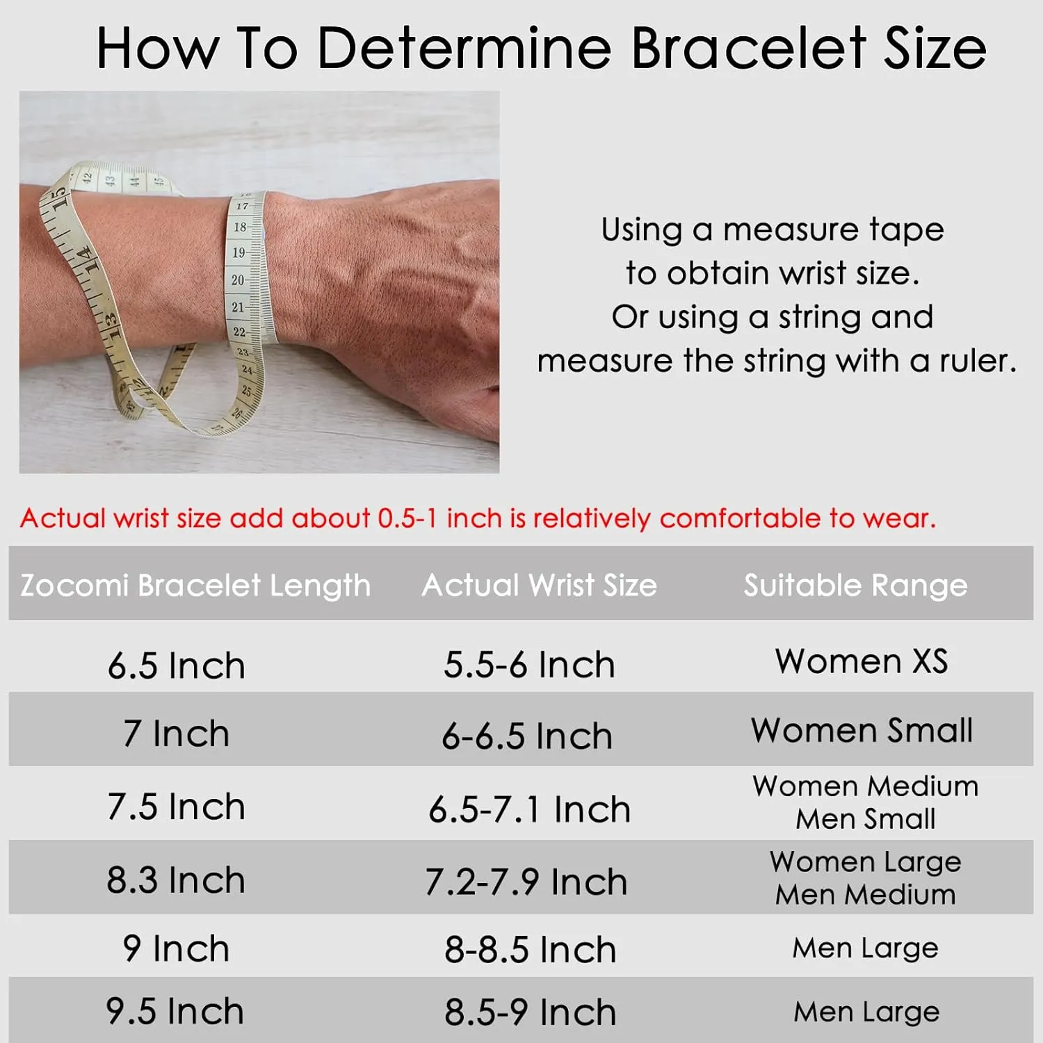 Zocomi 6 Pcs Chain Bracelet for Men Women - Stainless Steel Cuban Curb Link Rope Paperclip Figaro Herringbone Chain Bracelets Set Jewelry Gifts for Man Woman Boys 6.5/7/7.5/8.3/9/9.5 Inches